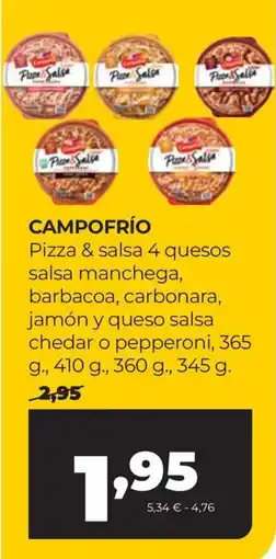Alimerka Campo Frío pizza & salsa 4 quesos oferta