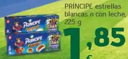 HiperDino Príncipe estrellas blancas o con leche oferta