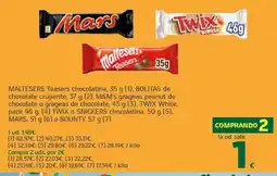 HiperDino Mars MALTESERS Teasers TWIX White TWIX SNICKERS MARS BOUNTY oferta