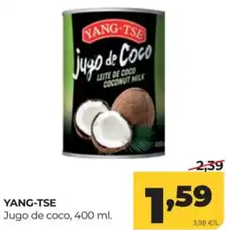 Alimerka Yang-tse jugo de coco oferta