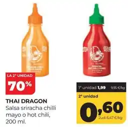 Alimerka Thai dragon salsa sriracha chilli mayo o hot chili oferta