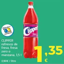 HiperDino Clipper refresco de fresa, fresa zero o manzana oferta
