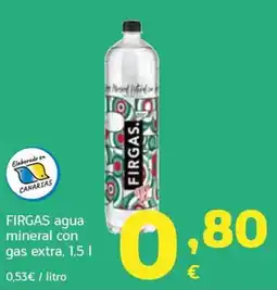 HiperDino Firgas agua mineral con gas extra oferta