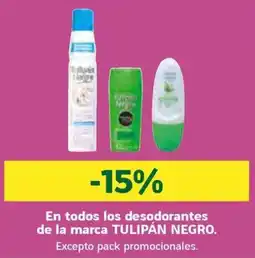 HiperDino Tulipán Negro desodorantes oferta