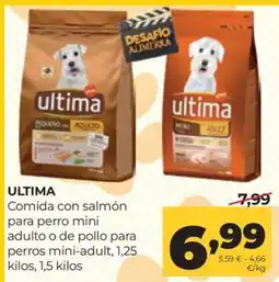 Alimerka ultima comida con salmón para perro mini adulto o de pollo para perros mini-adult oferta