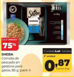 Alimerka Sheba comida de pescado en gelatina para gatos oferta