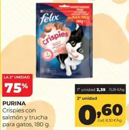 Alimerka purina crispies con salmón y trucha para gatos oferta