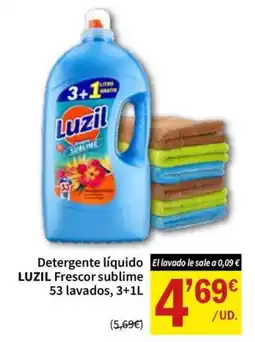 SPAR Luzil Detergente líquido Frescor sublime oferta