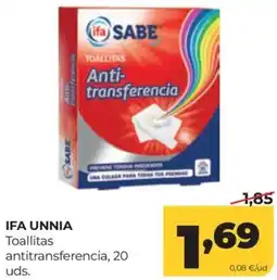 Alimerka ifa SABE Toallitas antitransferencia oferta