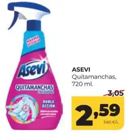 Alimerka Asevi quitamanchas oferta