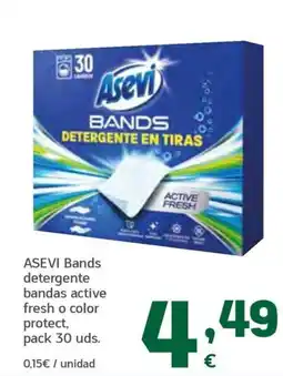 HiperDino Asevi bands detergente bandas active fresh o color protect oferta