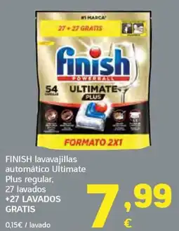 HiperDino Finish lavavajillas automático Ultimate Plus regular oferta