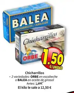SPAR Orbe chicharrillos en escabeche oferta