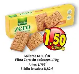 SPAR Gullón Galletas Fibra Zero sin azúcares oferta