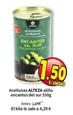 SPAR Alteza aceitunas aliñadas encantos del sur oferta