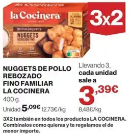 El Corte Inglés la Cocinera nuggets de pollo rebozado fino familiar oferta