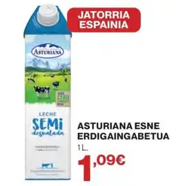 El Corte Inglés Asturiana leche semidesnatada oferta