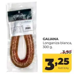 Alimerka Galiana longaniza blanca oferta