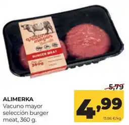 Alimerka Alimerka vacuno mayor selección burger meat oferta
