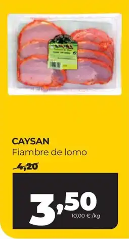 Alimerka Caysan fiambre de lomo oferta