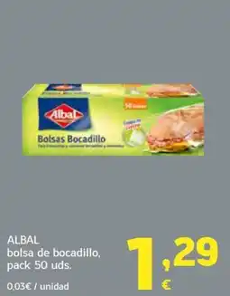 HiperDino Albal bolsa de bocadillo oferta