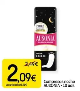 Dialprix Ausonia compresas noche oferta