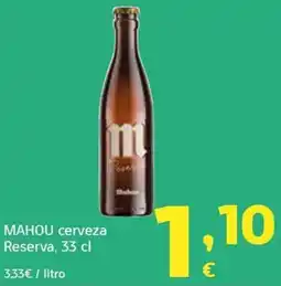 HiperDino Mahou cerveza Reserva oferta