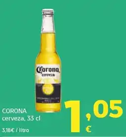HiperDino Corona cerveza oferta