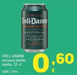 HiperDino Voll-Damm cerveza doble malta oferta