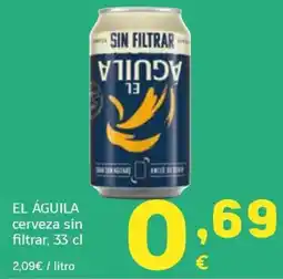 HiperDino El Águila cerveza sin filtrar oferta