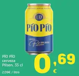 HiperDino Pío Pío cerveza Pilsen oferta