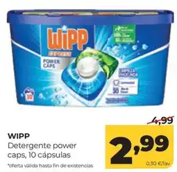 Alimerka Wipp detergente power caps oferta