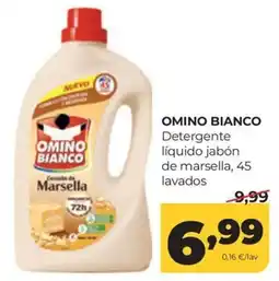 Alimerka Omino Bianco detergente líquido jabón de marsella oferta