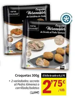 SPAR Tapas cocinables croquetas horneables oferta