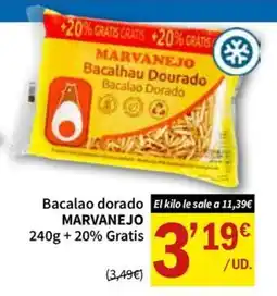 SPAR Marvanejo bacalao dorado oferta