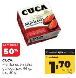 Alimerka Cuca mejillones en salsa gallega oferta
