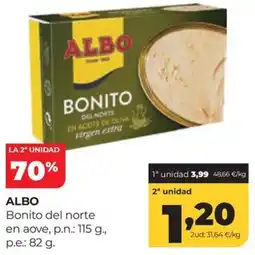 Alimerka Albo bonito del norte en aceite de oliva virgen extra oferta
