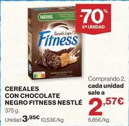 El Corte Inglés Nestlé cereales con chocolate negro fitness oferta