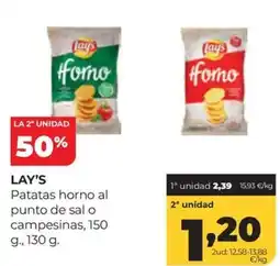 Alimerka Lay's Patatas horno al punto de sal o campesinas oferta