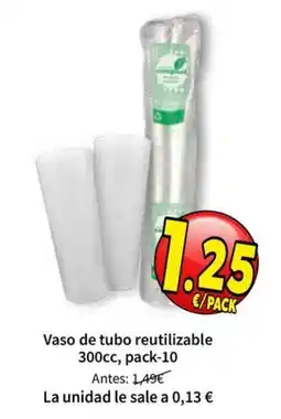 SPAR Vaso de tubo reutilizable oferta