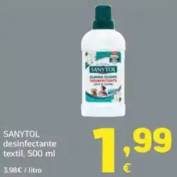 HiperDino Sanytol desinfectante textil oferta