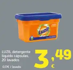 HiperDino Luzil detergente líquido cápsulas oferta
