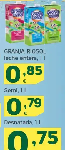 HiperDino Granja Riosol leche entera oferta