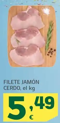 HiperDino Filete jamón cerdo oferta
