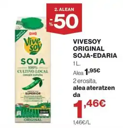 El Corte Inglés Vivesoy original soja-edaria oferta