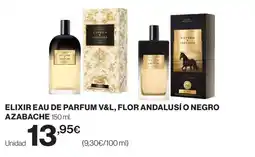 Hipercor Elixir eau de parfum v&l, flor andalusí o negro azabache oferta