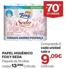 El Corte Inglés Foxy seda oferta
