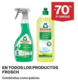 El Corte Inglés Frosch en todos los productos oferta