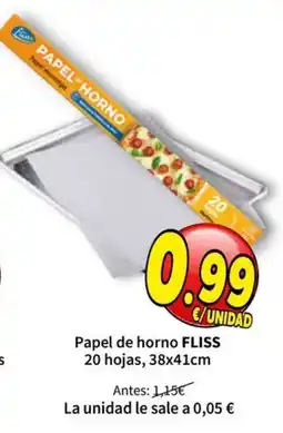 SPAR Fliss papel de horno oferta