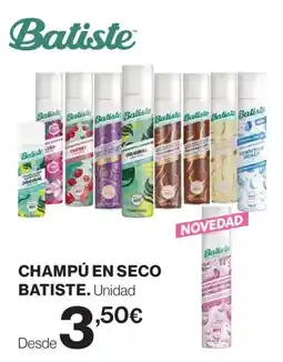 Hipercor Batiste champú en seco oferta